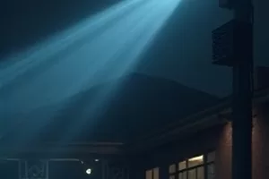 《渡口无风》封面：无风的渡口与停泊的小船